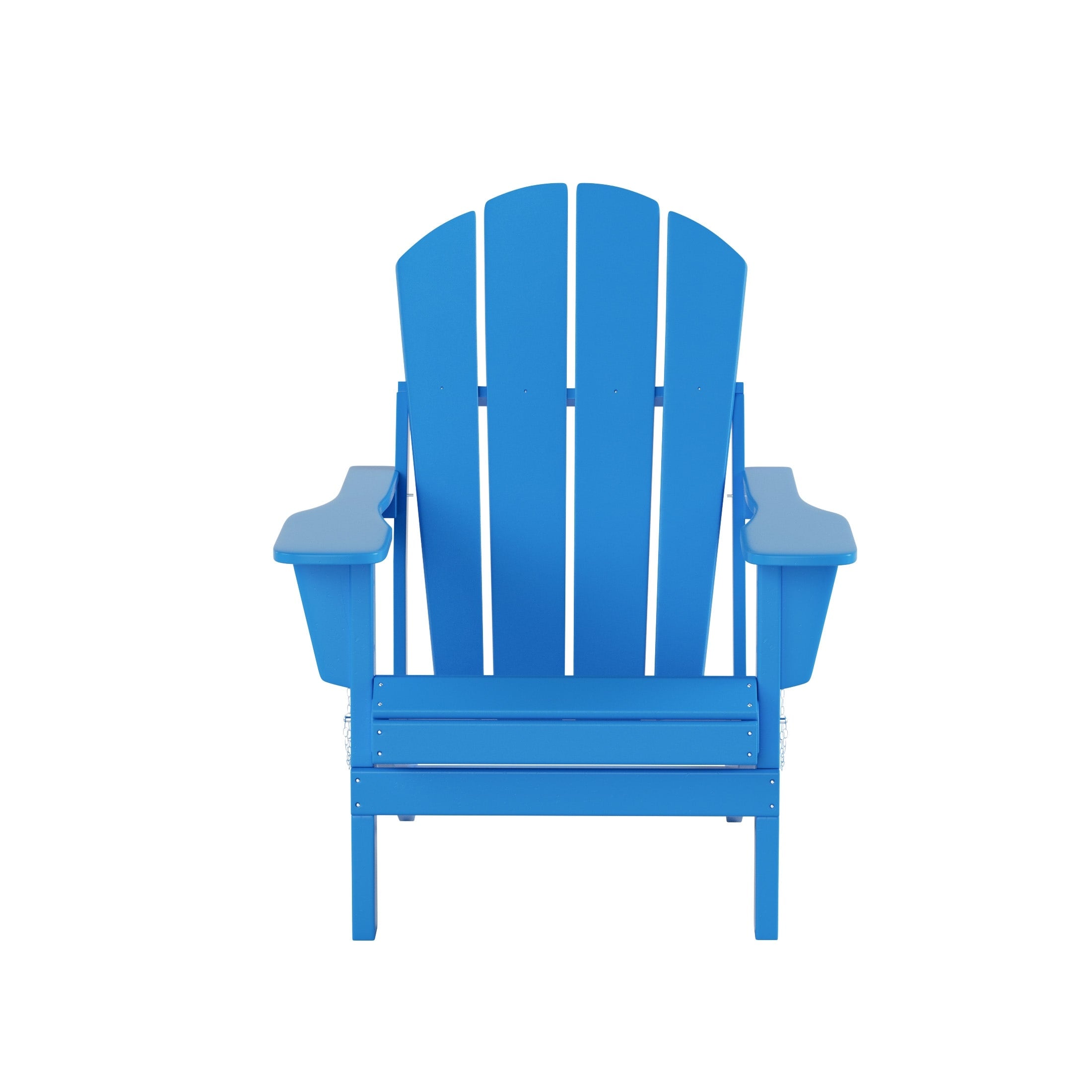 Ensemble de 4 chaises Adirondack pliables Polytrends Laguna en PEHD pour terrasse extérieure, toutes saisons