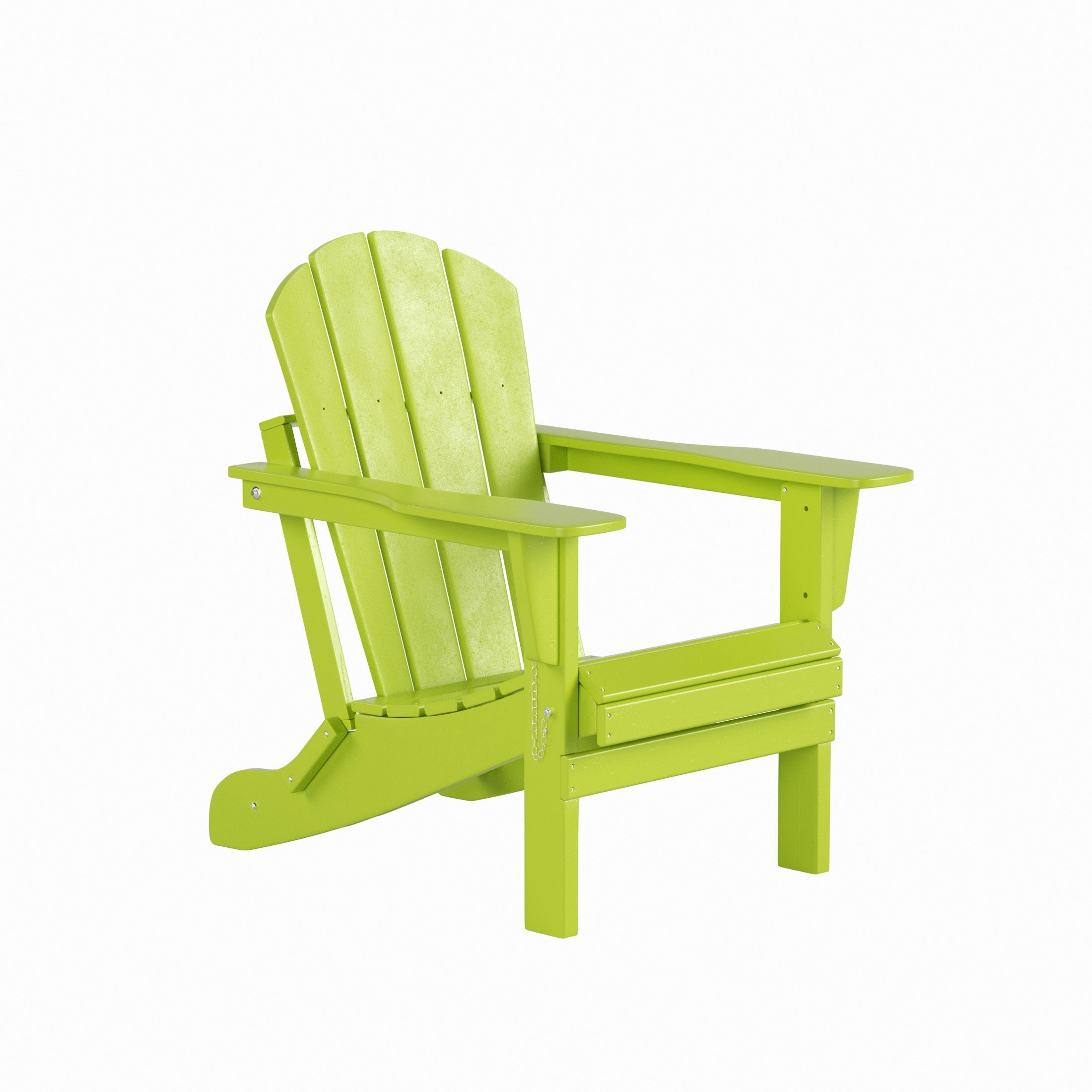 Ensemble de 4 chaises Adirondack pliables Polytrends Laguna en PEHD pour terrasse extérieure, toutes saisons