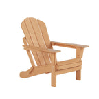Ensemble de 4 chaises Adirondack pliables Polytrends Laguna en PEHD pour terrasse extérieure, toutes saisons