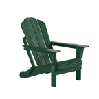 Ensemble de 4 chaises Adirondack pliables Polytrends Laguna en PEHD pour terrasse extérieure, toutes saisons