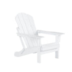 Ensemble de 4 chaises Adirondack pliables Polytrends Laguna en PEHD pour terrasse extérieure, toutes saisons