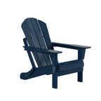 Ensemble de 4 chaises Adirondack pliables Polytrends Laguna en PEHD pour terrasse extérieure, toutes saisons