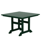 Ensemble de salle à manger d'extérieur Polytrends Laguna en PEHD, toutes saisons, avec table carrée et fauteuils (ensemble de 5 pièces)