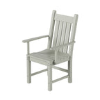 Ensemble de salle à manger d'extérieur Polytrends Laguna en PEHD, toutes saisons, avec table carrée et fauteuils (ensemble de 5 pièces)