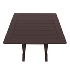 Ensemble de salle à manger d'extérieur Polytrends Laguna en PEHD, toutes saisons, avec table carrée et fauteuils (ensemble de 5 pièces)