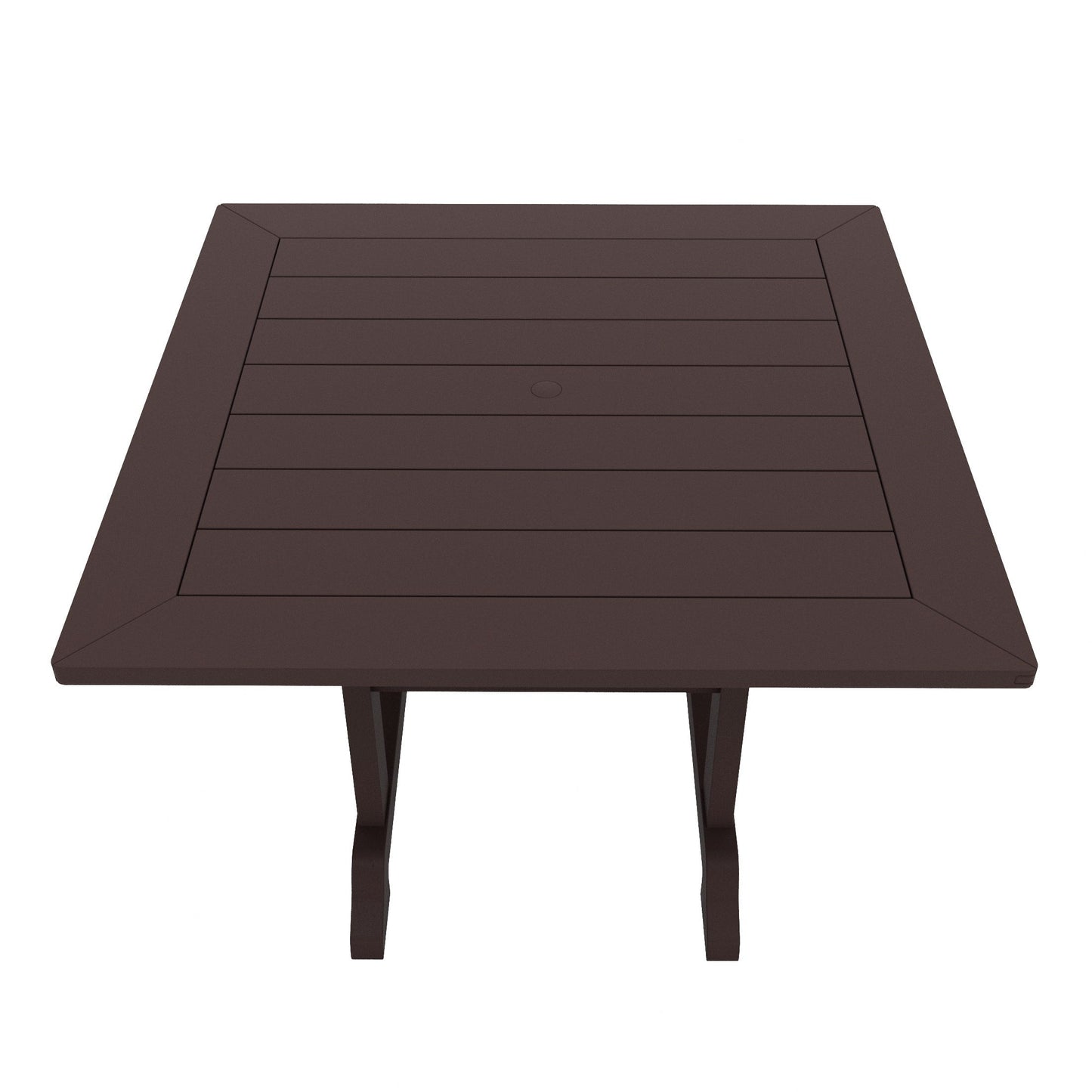 Ensemble de salle à manger d'extérieur Polytrends Laguna en PEHD, toutes saisons, avec table carrée et fauteuils (ensemble de 5 pièces)