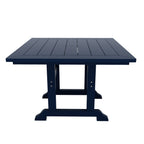 Ensemble de salle à manger d'extérieur Polytrends Laguna en PEHD, toutes saisons, avec table carrée et fauteuils (ensemble de 5 pièces)
