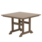 Ensemble de salle à manger d'extérieur Polytrends Laguna en PEHD, toutes saisons, avec table carrée et fauteuils (ensemble de 5 pièces)