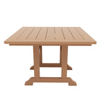 Ensemble de salle à manger d'extérieur Polytrends Laguna en PEHD, toutes saisons, avec table carrée et fauteuils (ensemble de 5 pièces)