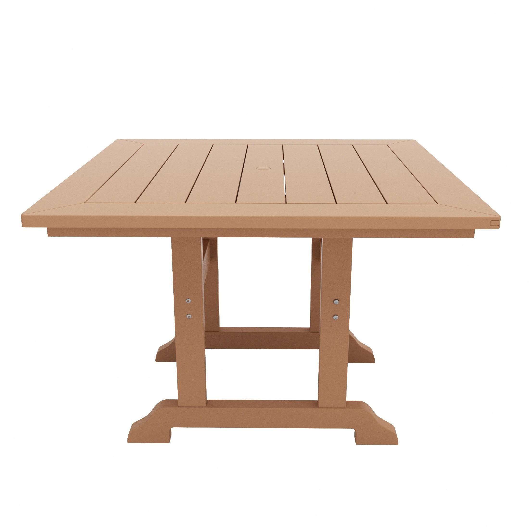 Ensemble de salle à manger d'extérieur Polytrends Laguna en PEHD, toutes saisons, avec table carrée et fauteuils (ensemble de 5 pièces)