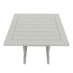 Ensemble de salle à manger d'extérieur Polytrends Laguna en PEHD, toutes saisons, avec table carrée et fauteuils (ensemble de 5 pièces)