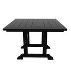 Ensemble de salle à manger d'extérieur Polytrends Laguna en PEHD, toutes saisons, avec table carrée et fauteuils (ensemble de 5 pièces)