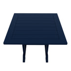 Ensemble de salle à manger d'extérieur Polytrends Laguna en PEHD, toutes saisons, avec table carrée et fauteuils (ensemble de 5 pièces)