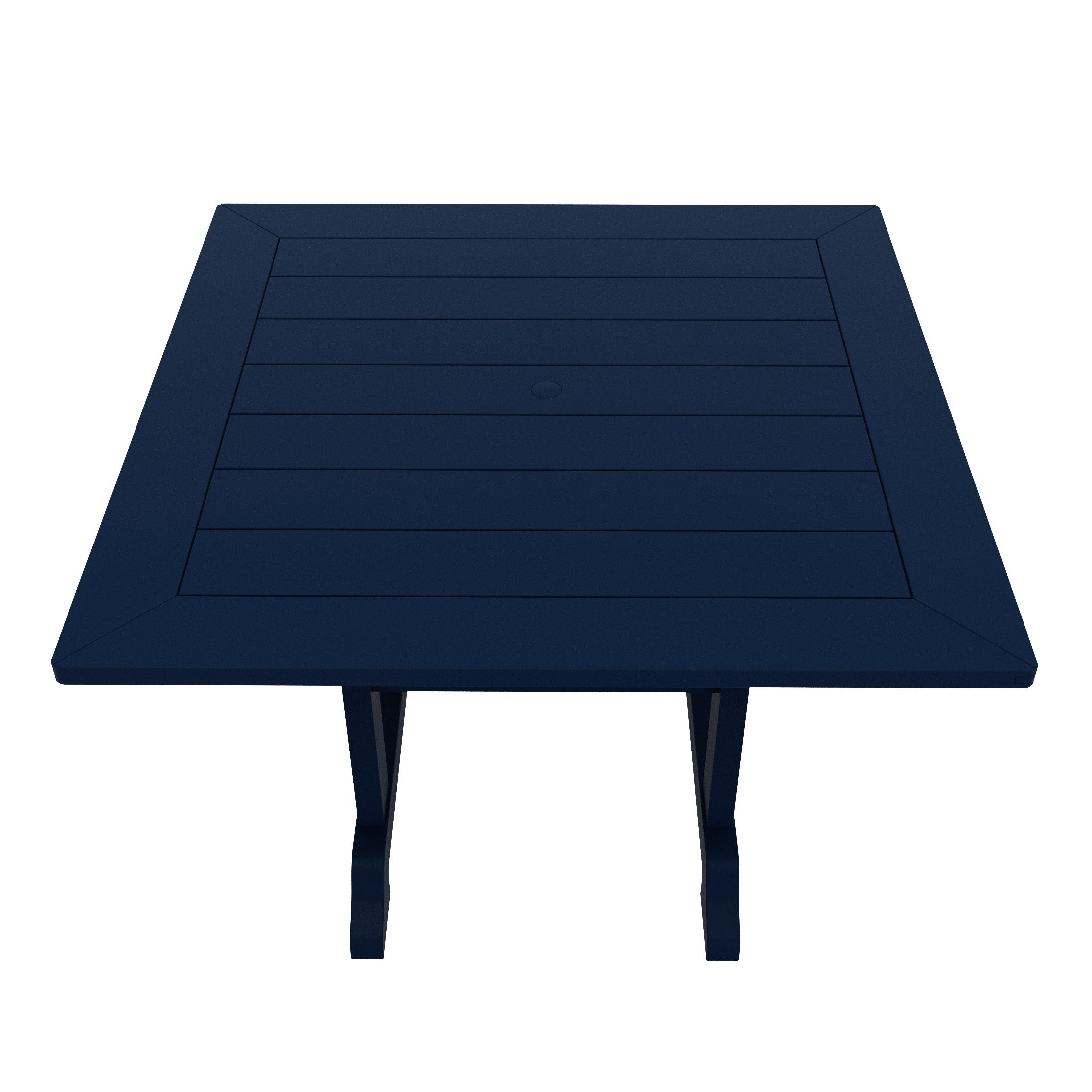 Ensemble de salle à manger d'extérieur Polytrends Laguna en PEHD, toutes saisons, avec table carrée et fauteuils (ensemble de 5 pièces)