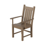 Ensemble de salle à manger d'extérieur Polytrends Laguna en PEHD, toutes saisons, avec table carrée et fauteuils (ensemble de 5 pièces)