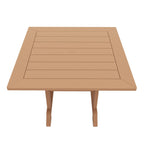 Ensemble de salle à manger d'extérieur Polytrends Laguna en PEHD, toutes saisons, avec table carrée et fauteuils (ensemble de 5 pièces)