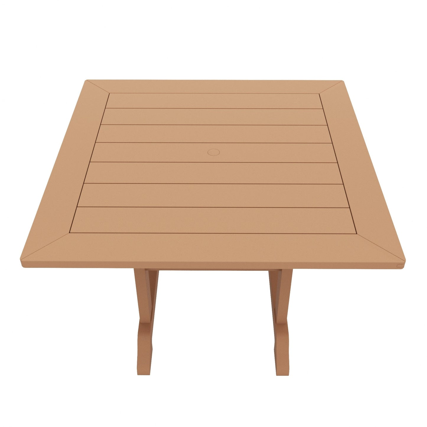 Ensemble de salle à manger d'extérieur Polytrends Laguna en PEHD, toutes saisons, avec table carrée et fauteuils (ensemble de 5 pièces)