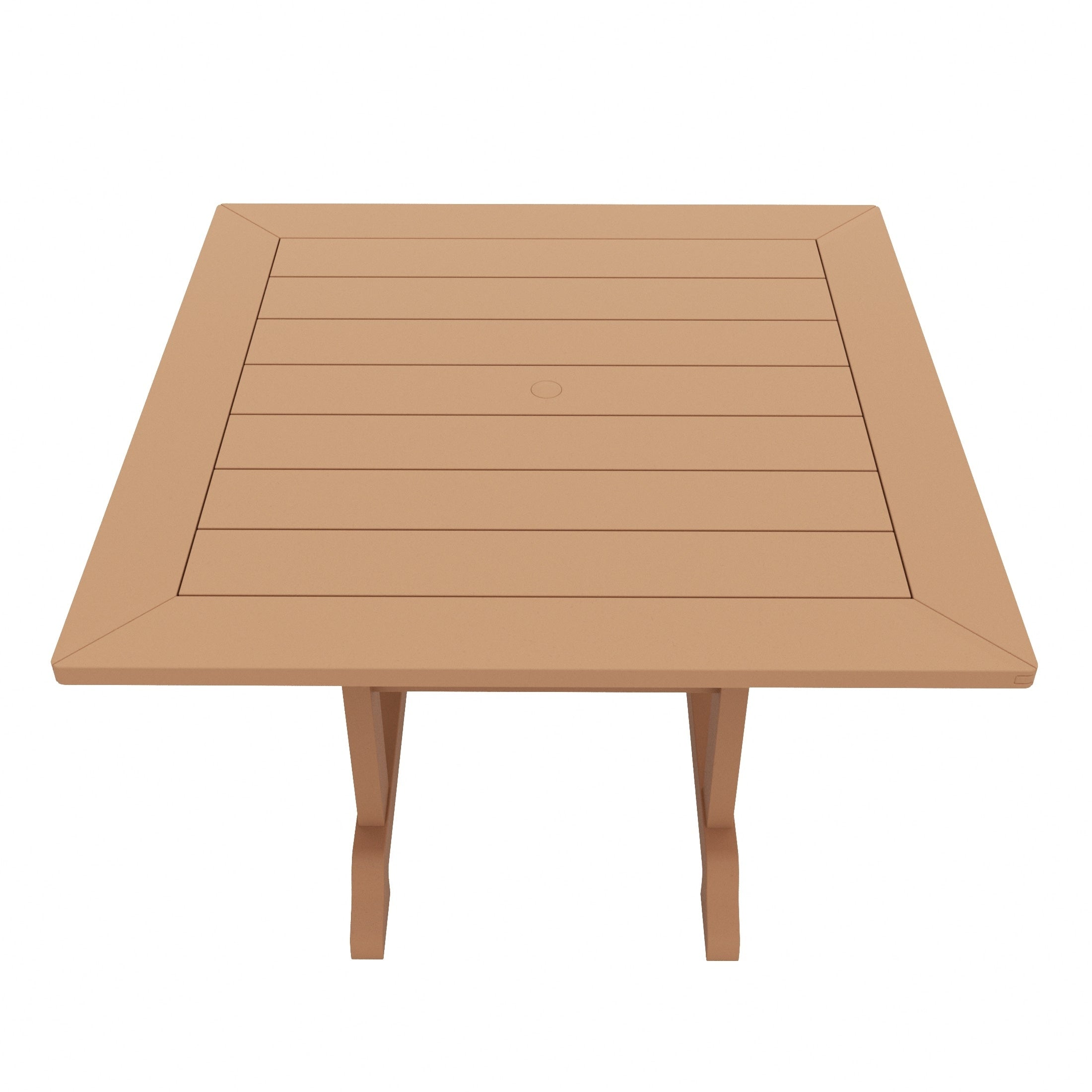 Ensemble de salle à manger d'extérieur Polytrends Laguna en PEHD, toutes saisons, avec table carrée et fauteuils (ensemble de 5 pièces)