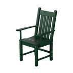 Ensemble de salle à manger d'extérieur Polytrends Laguna en PEHD, toutes saisons, avec table carrée et fauteuils (ensemble de 5 pièces)