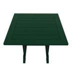 Ensemble de salle à manger d'extérieur Polytrends Laguna en PEHD, toutes saisons, avec table carrée et fauteuils (ensemble de 5 pièces)