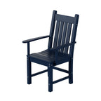 Ensemble de salle à manger d'extérieur Polytrends Laguna en PEHD, toutes saisons, avec table carrée et fauteuils (ensemble de 5 pièces)