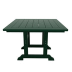 Ensemble de salle à manger d'extérieur Polytrends Laguna en PEHD, toutes saisons, avec table carrée et fauteuils (ensemble de 5 pièces)