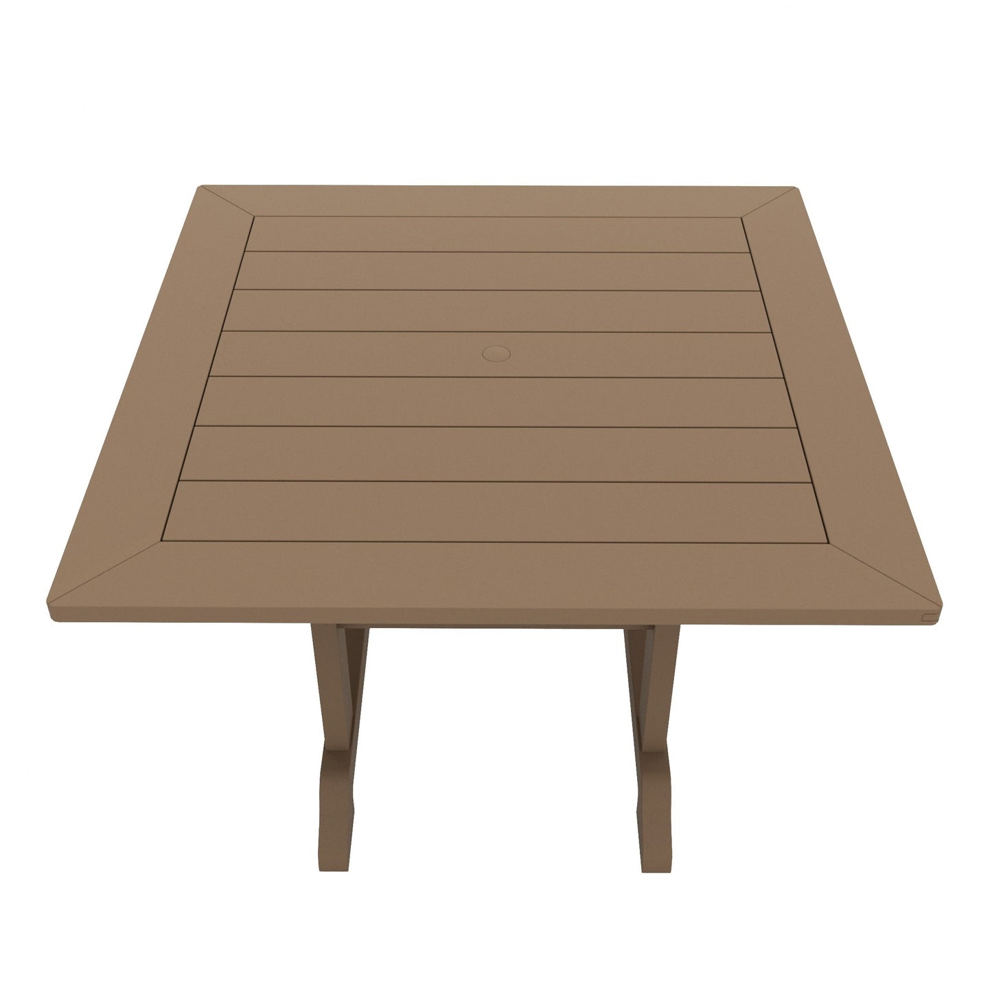 Ensemble de salle à manger d'extérieur Polytrends Laguna en PEHD, toutes saisons, avec table carrée et fauteuils (ensemble de 5 pièces)