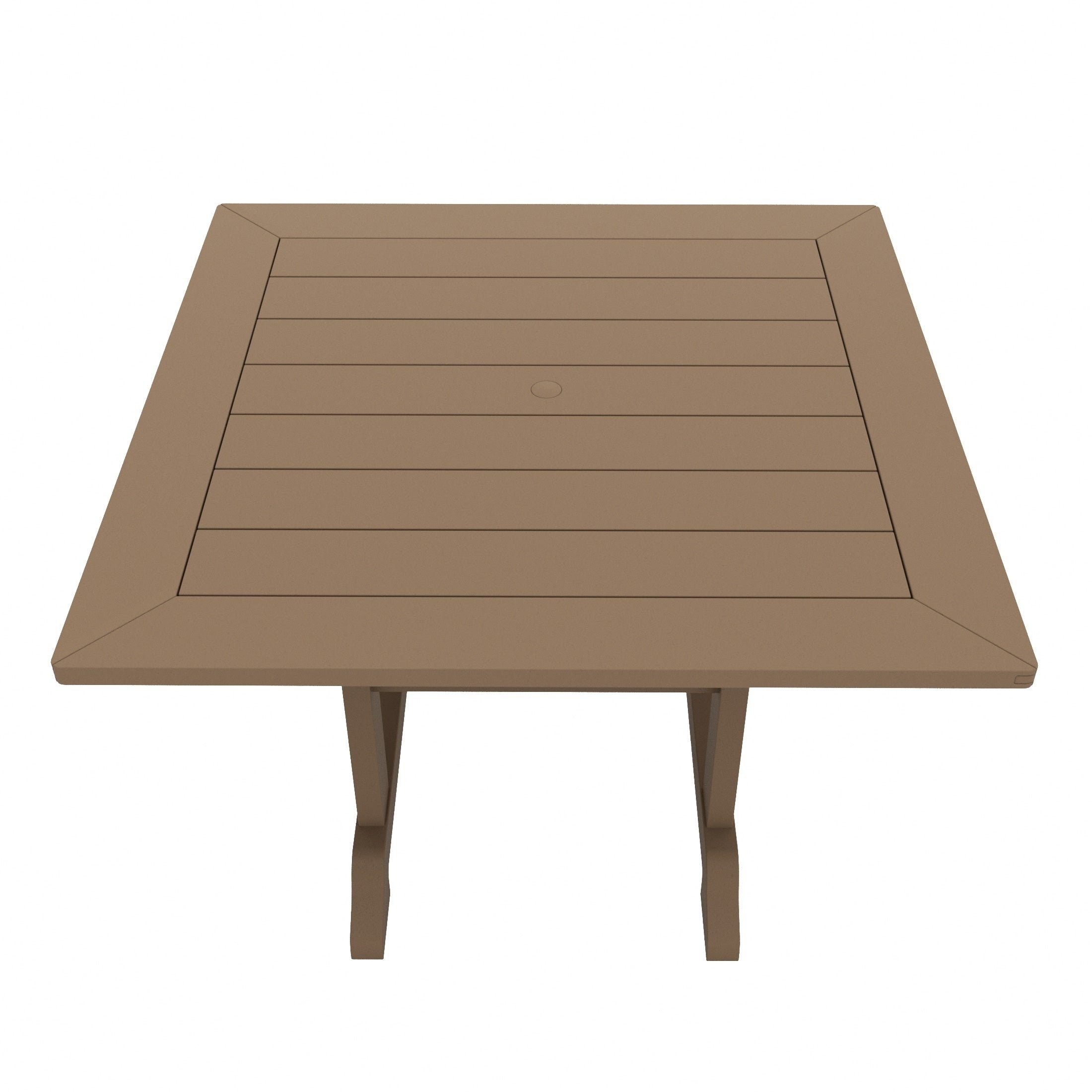 Ensemble de salle à manger d'extérieur Polytrends Laguna en PEHD, toutes saisons, avec table carrée et fauteuils (ensemble de 5 pièces)