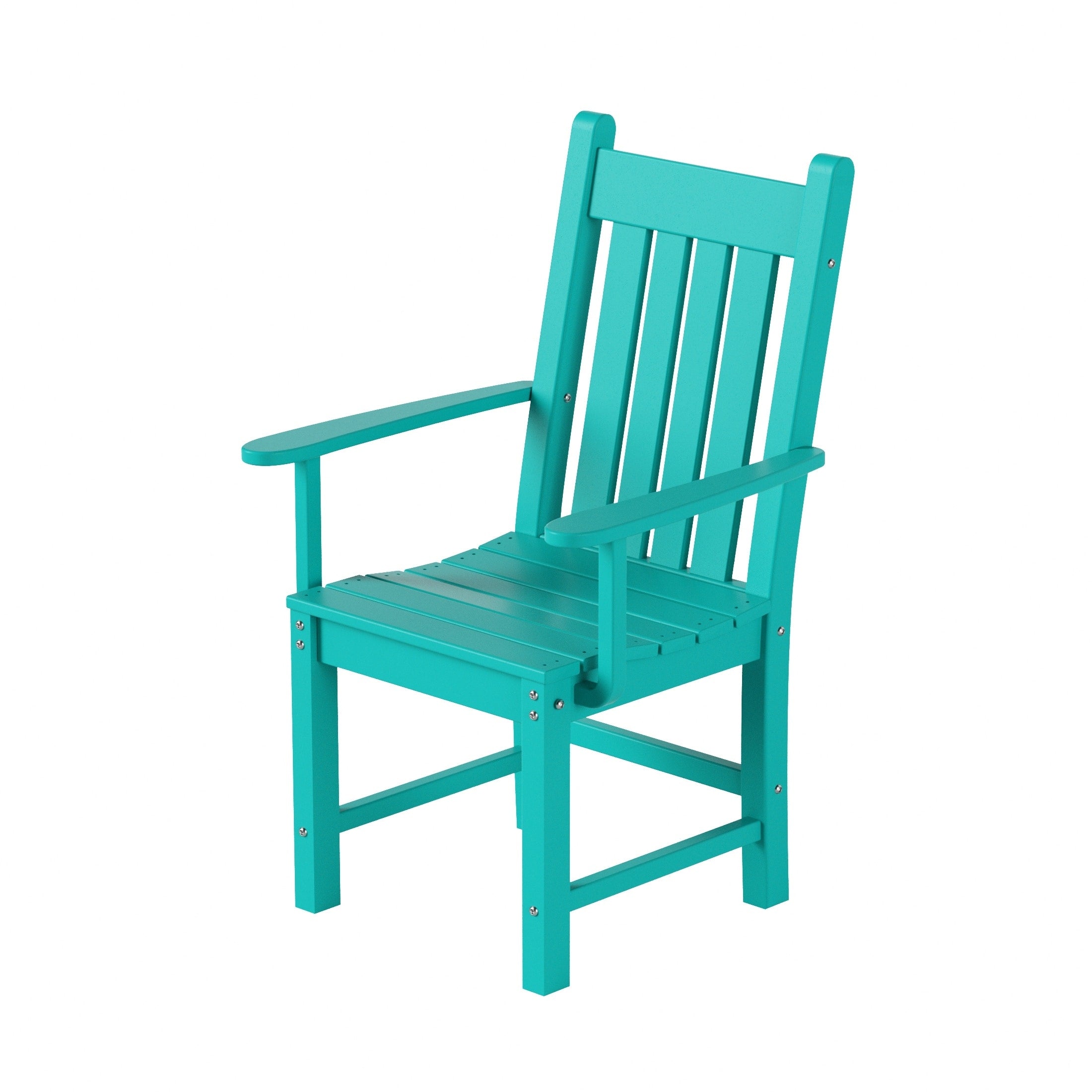Ensemble de salle à manger d'extérieur Polytrends Laguna en PEHD, toutes saisons, avec table carrée et fauteuils (ensemble de 5 pièces)