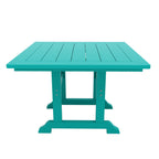 Ensemble de salle à manger d'extérieur Polytrends Laguna en PEHD, toutes saisons, avec table carrée et fauteuils (ensemble de 5 pièces)