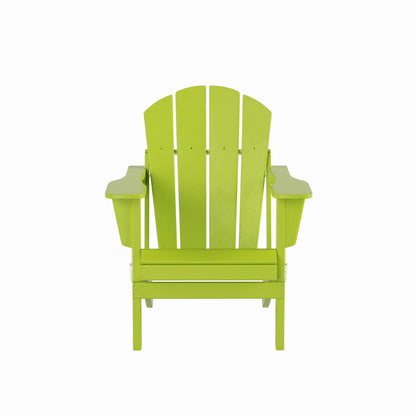 Ensemble de 7 chaises Adirondack pliables Polytrends Laguna en PEHD pour terrasse extérieure, toutes saisons