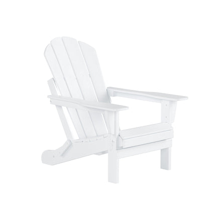 Ensemble de 7 chaises Adirondack pliables Polytrends Laguna en PEHD pour terrasse extérieure, toutes saisons