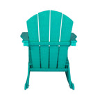 Chaises à bascule d'extérieur Polytrends Laguna en PEHD toutes saisons (lot de 4)