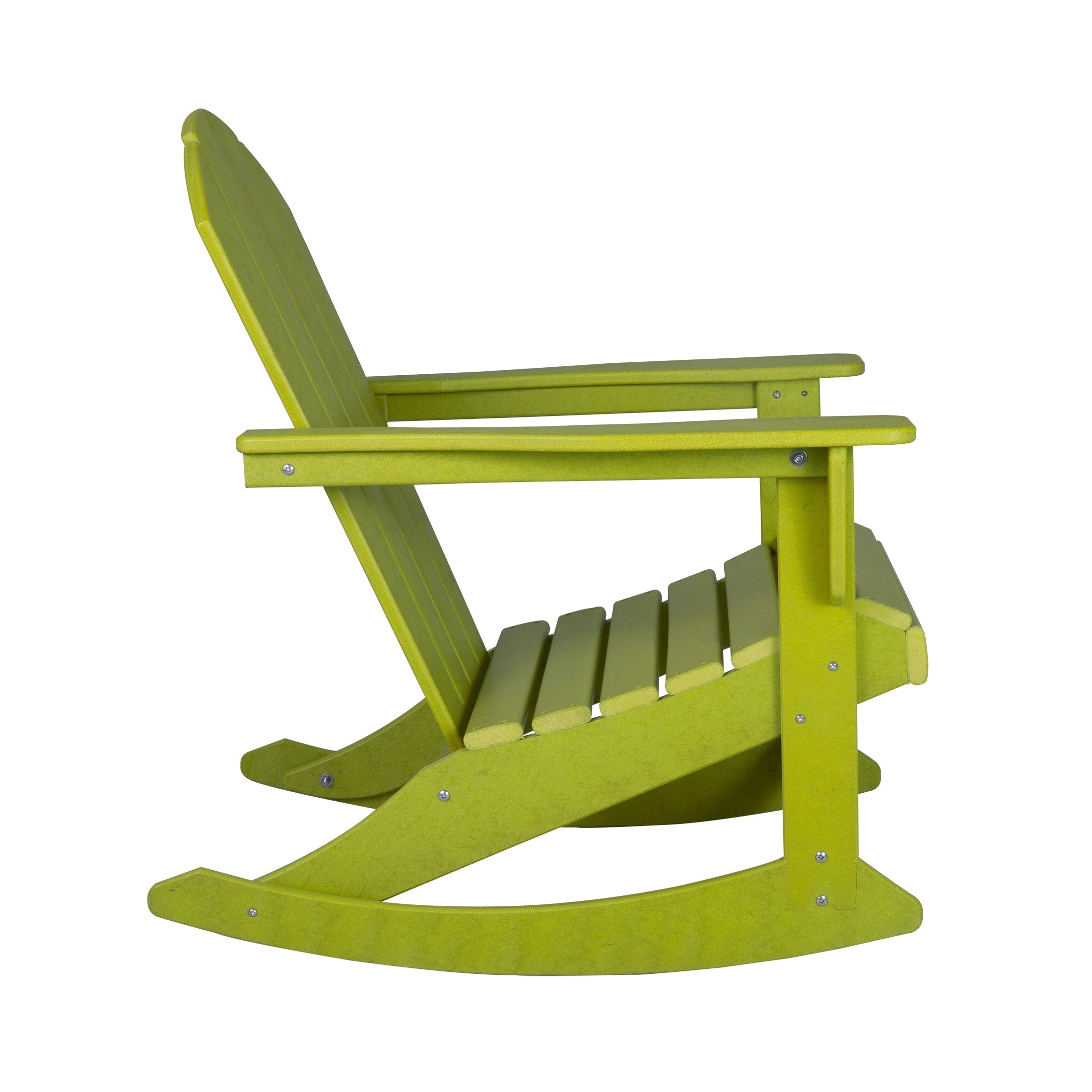 Chaises à bascule d'extérieur Polytrends Laguna en PEHD toutes saisons (lot de 4)