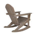Chaises à bascule d'extérieur Polytrends Laguna en PEHD toutes saisons (lot de 4)