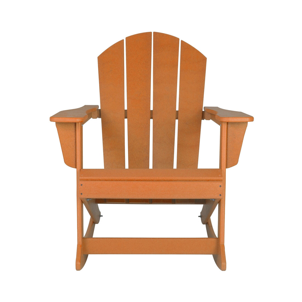 Chaises à bascule d'extérieur Polytrends Laguna en PEHD toutes saisons (lot de 4)