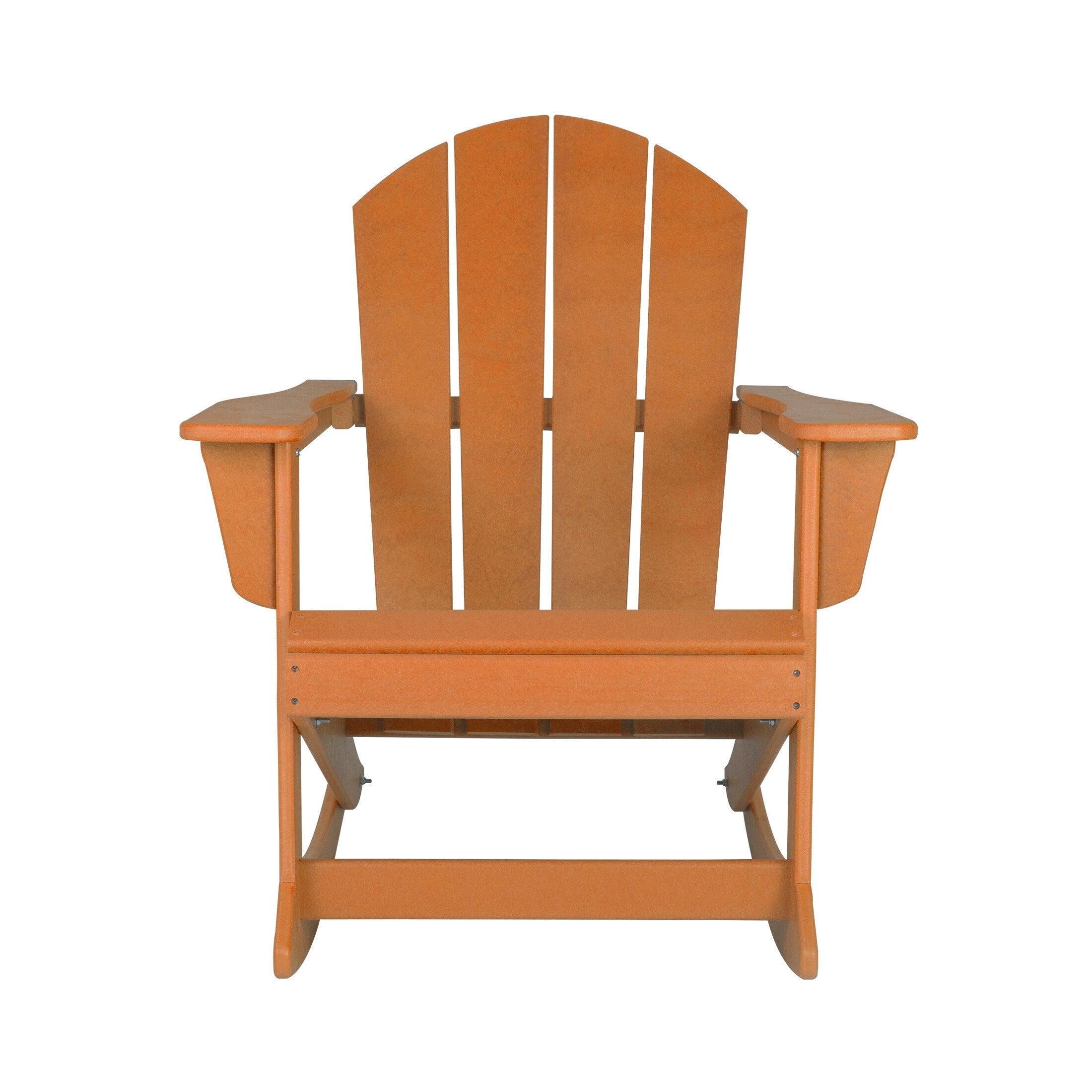 Chaises à bascule d'extérieur Polytrends Laguna en PEHD toutes saisons (lot de 4)