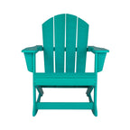 Chaises à bascule d'extérieur Polytrends Laguna en PEHD toutes saisons (lot de 4)