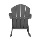 Chaises à bascule d'extérieur Polytrends Laguna en PEHD toutes saisons (lot de 4)