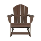 Chaises à bascule d'extérieur Polytrends Laguna en PEHD toutes saisons (lot de 4)