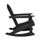 Chaises à bascule d'extérieur Polytrends Laguna en PEHD toutes saisons (lot de 4)