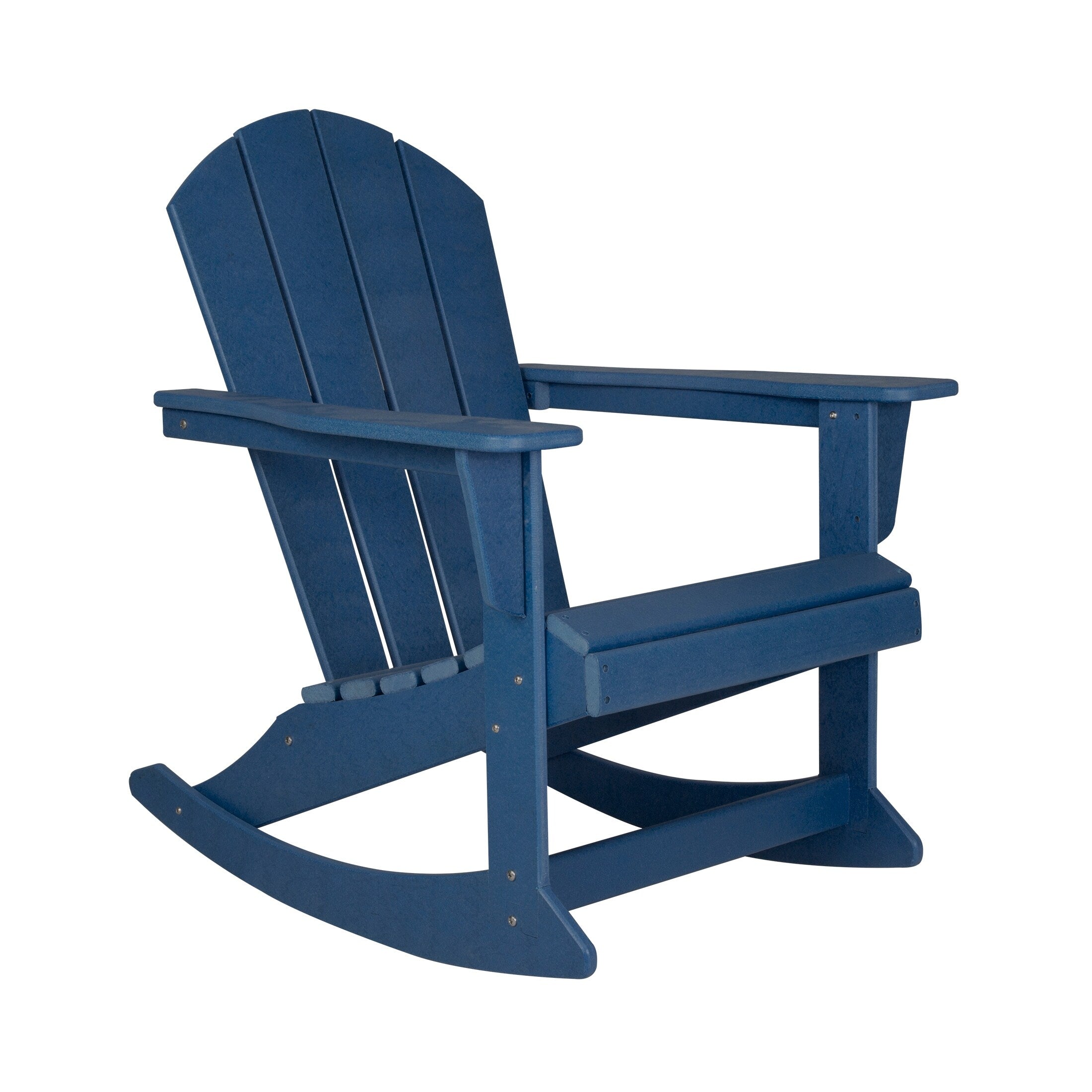 Chaises à bascule d'extérieur Polytrends Laguna en PEHD toutes saisons (lot de 4)