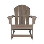 Chaises à bascule d'extérieur Polytrends Laguna en PEHD toutes saisons (lot de 4)