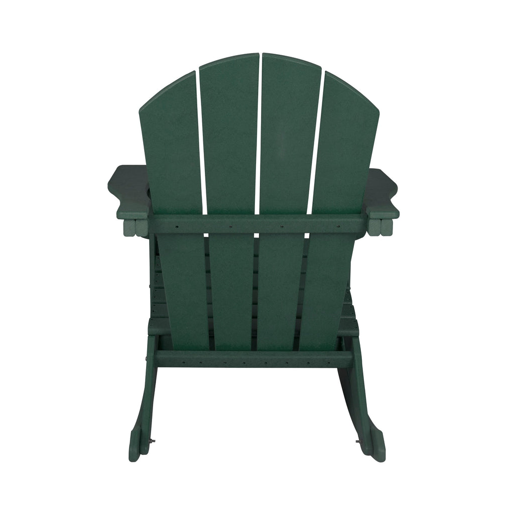 Chaises à bascule d'extérieur Polytrends Laguna en PEHD toutes saisons (lot de 4)