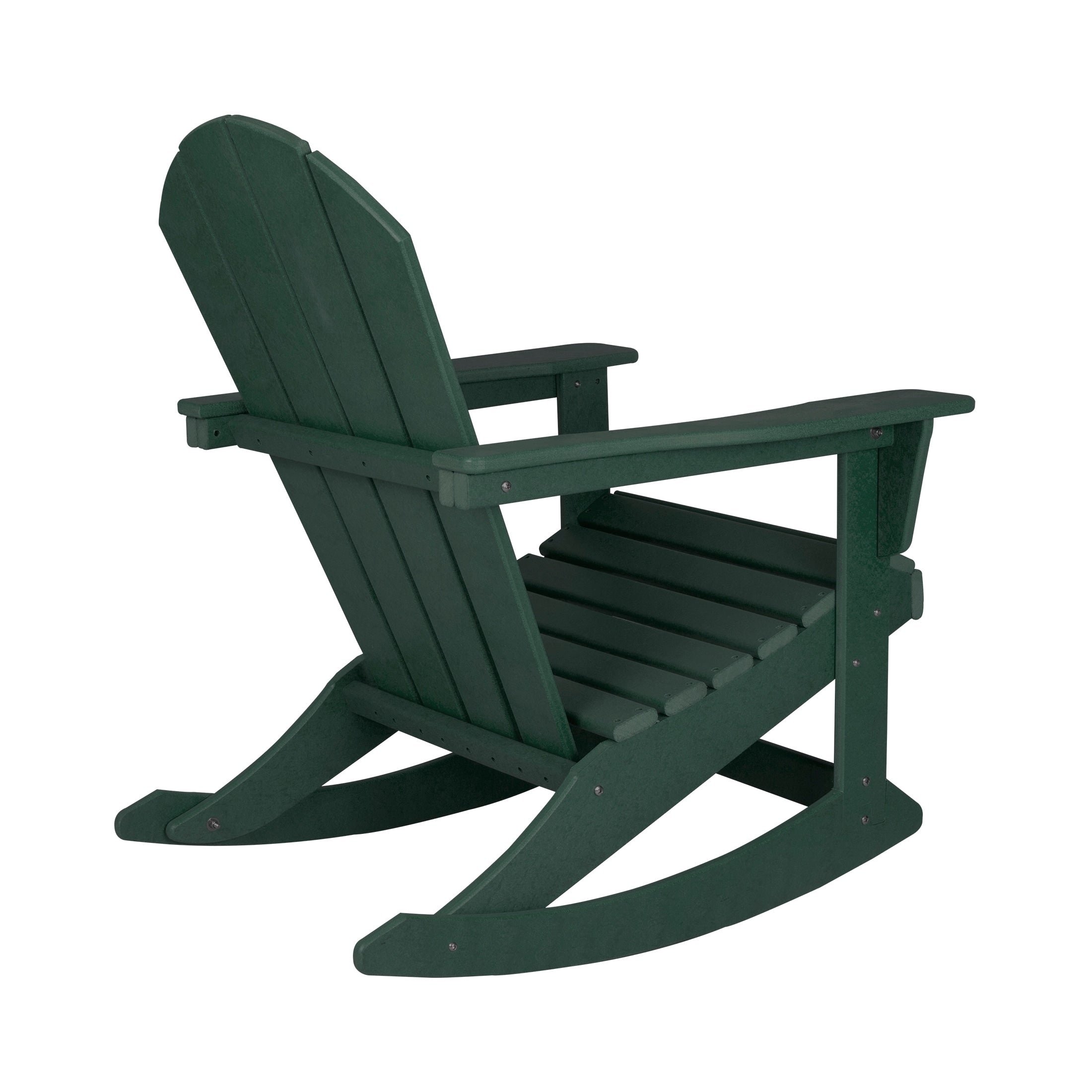 Chaises à bascule d'extérieur Polytrends Laguna en PEHD toutes saisons (lot de 4)