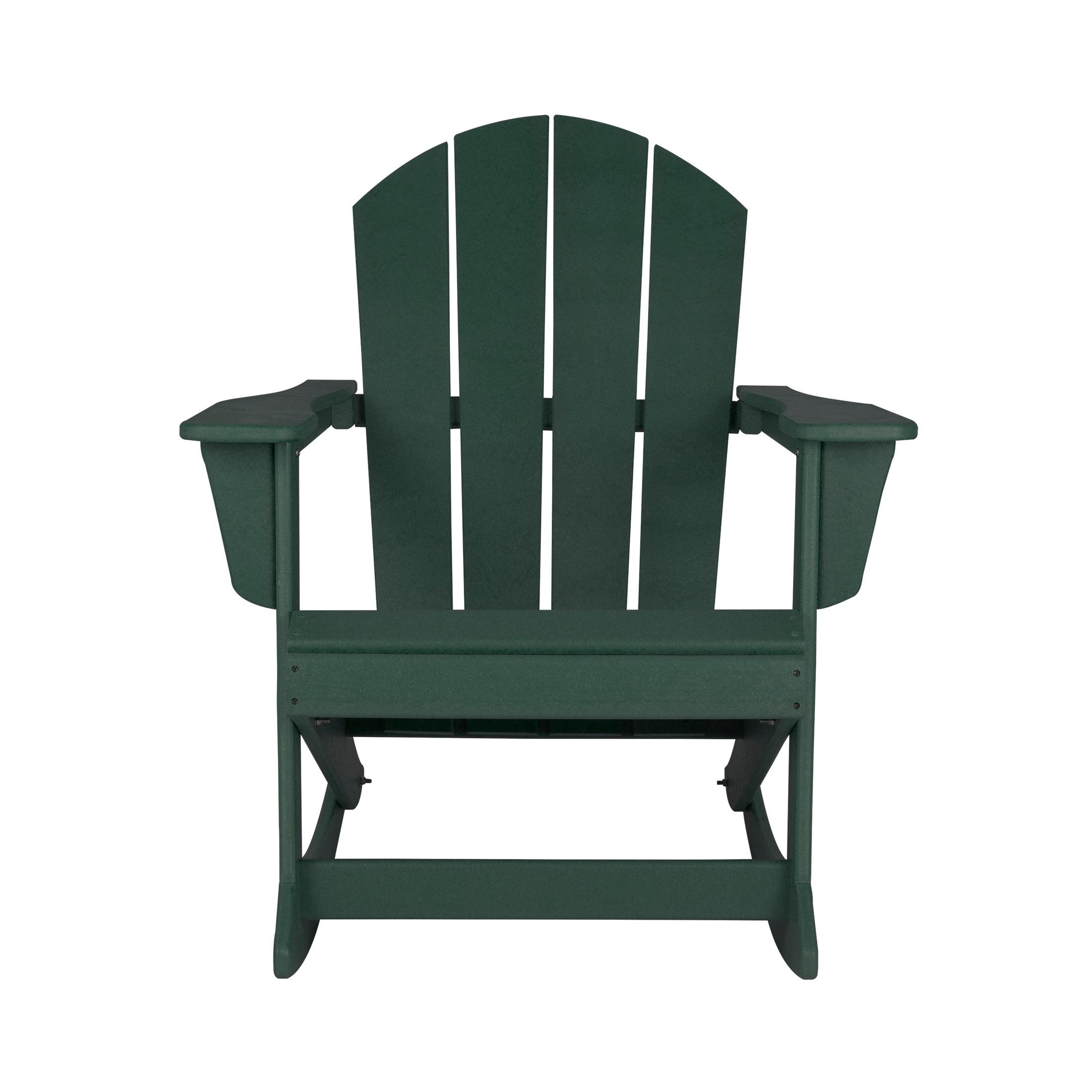 Chaises à bascule d'extérieur Polytrends Laguna en PEHD toutes saisons (lot de 4)