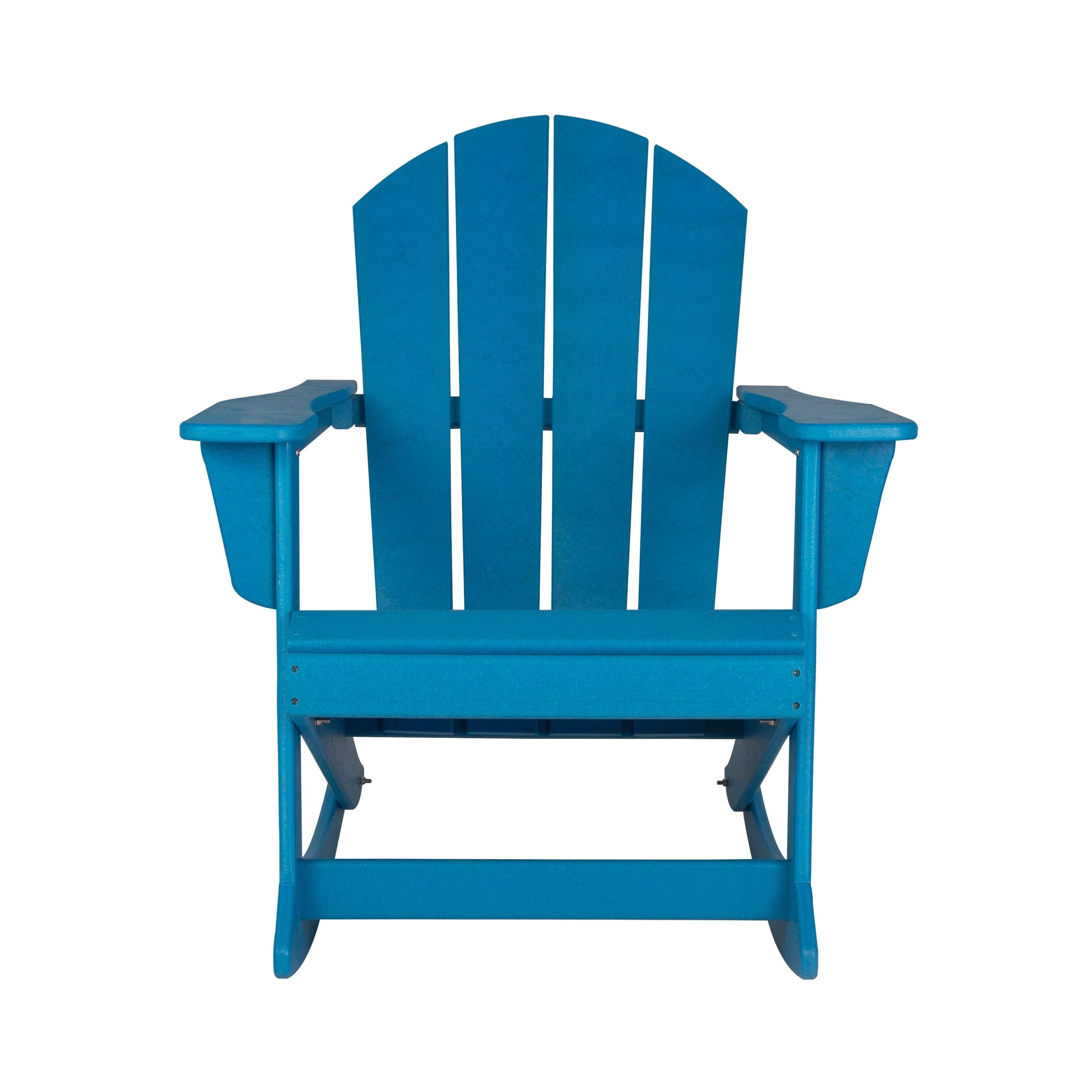 Chaises à bascule d'extérieur Polytrends Laguna en PEHD toutes saisons (lot de 4)