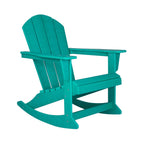 Chaises à bascule d'extérieur Polytrends Laguna en PEHD toutes saisons (lot de 4)