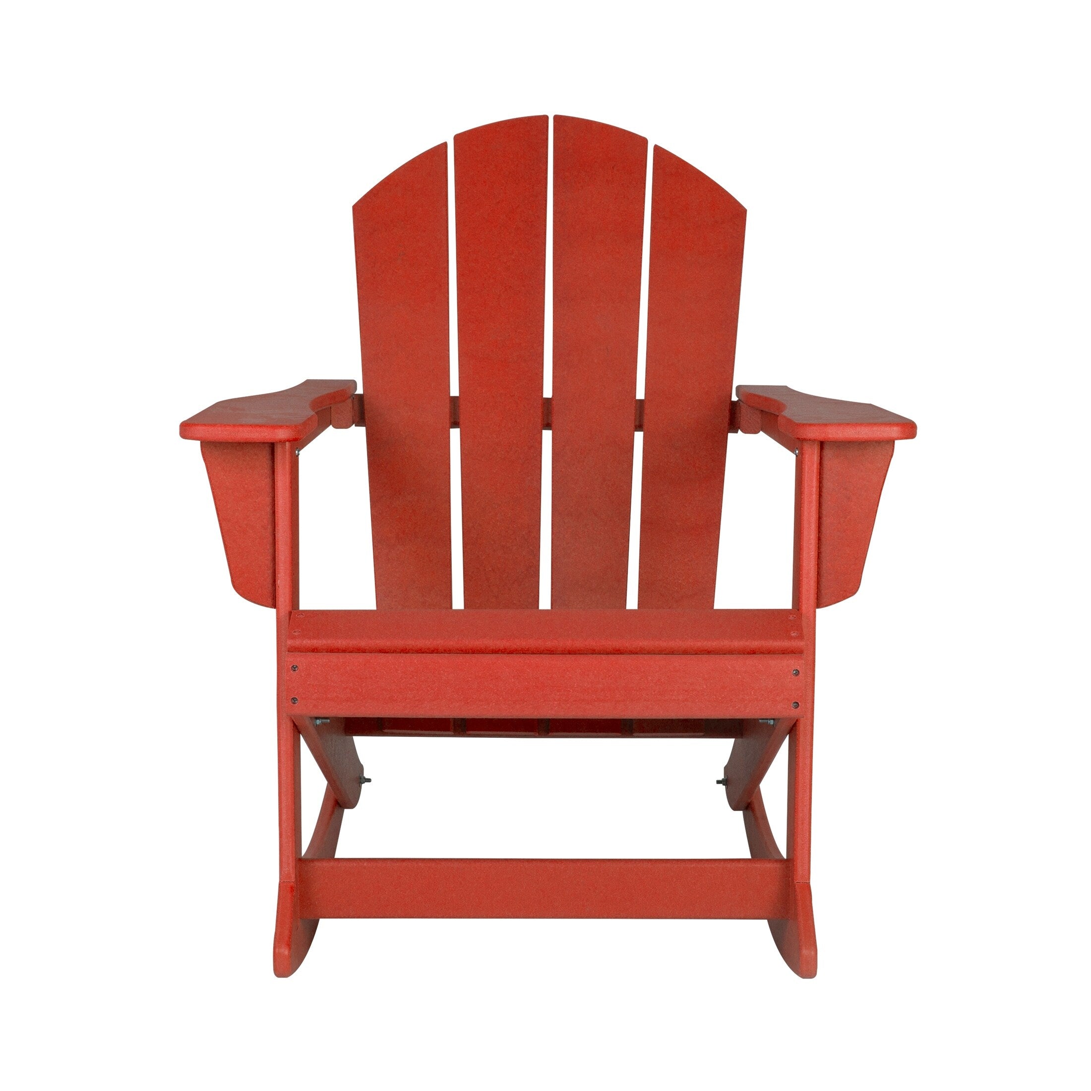 Chaises à bascule d'extérieur Polytrends Laguna en PEHD toutes saisons (lot de 4)