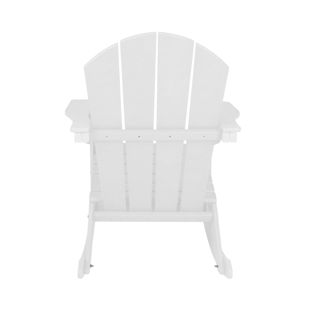 Chaises à bascule d'extérieur Polytrends Laguna en PEHD toutes saisons (lot de 4)